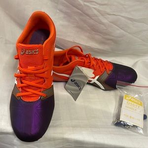 ASICS Track Shoes size 11 women’s Orange/Purple Hyper Rocket Girl